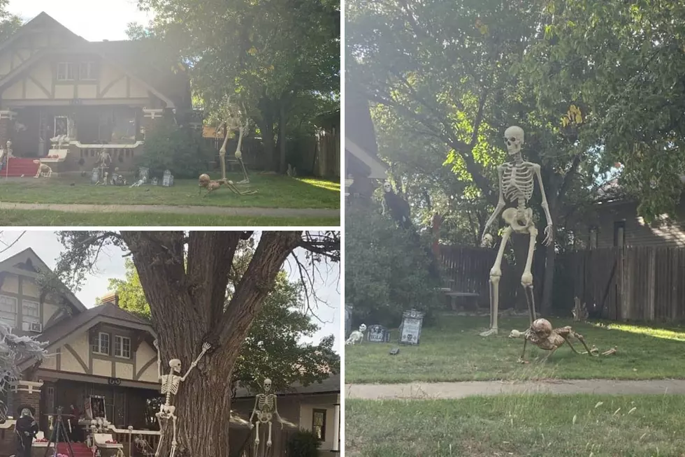 Nothing Screams Halloween In Amarillo Like Giant Skeletons