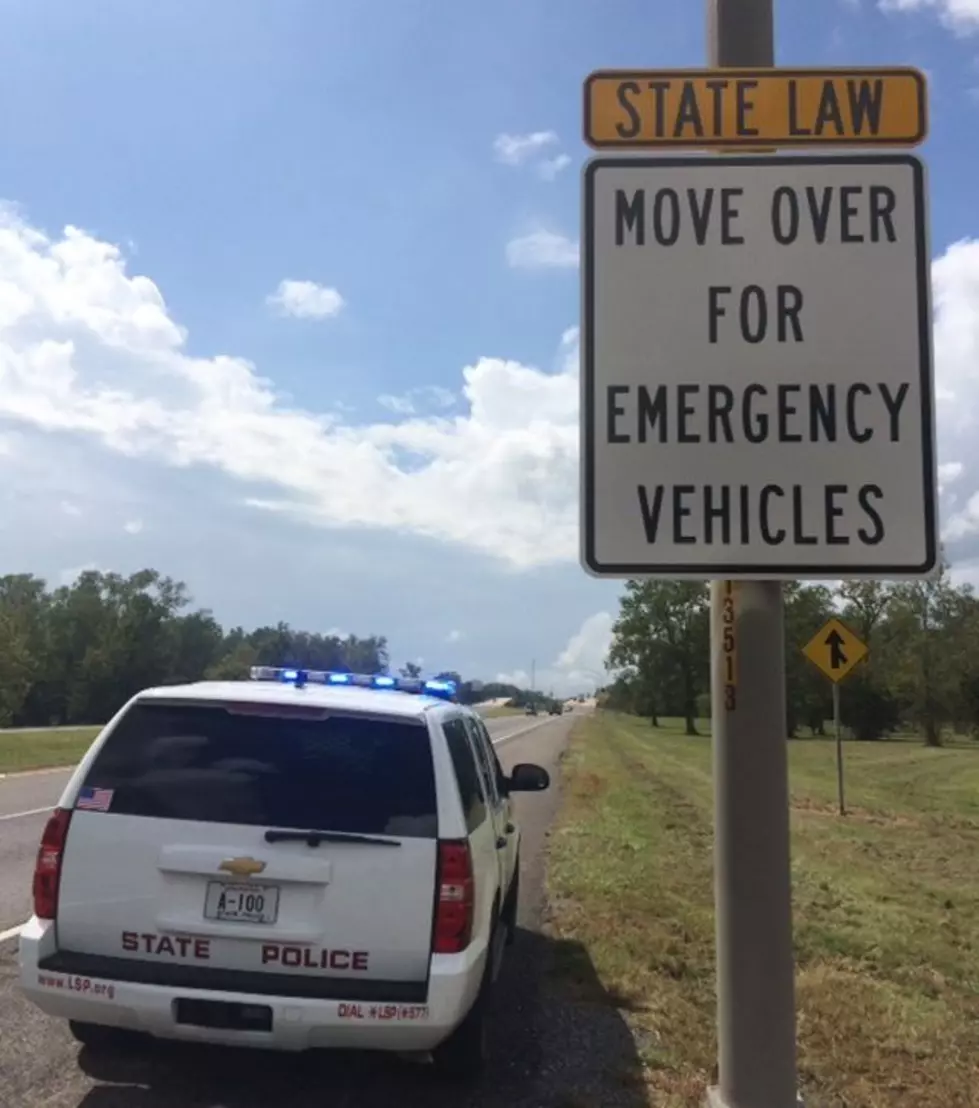 Louisiana State Police Placing Move Over Signs To Save Lifes