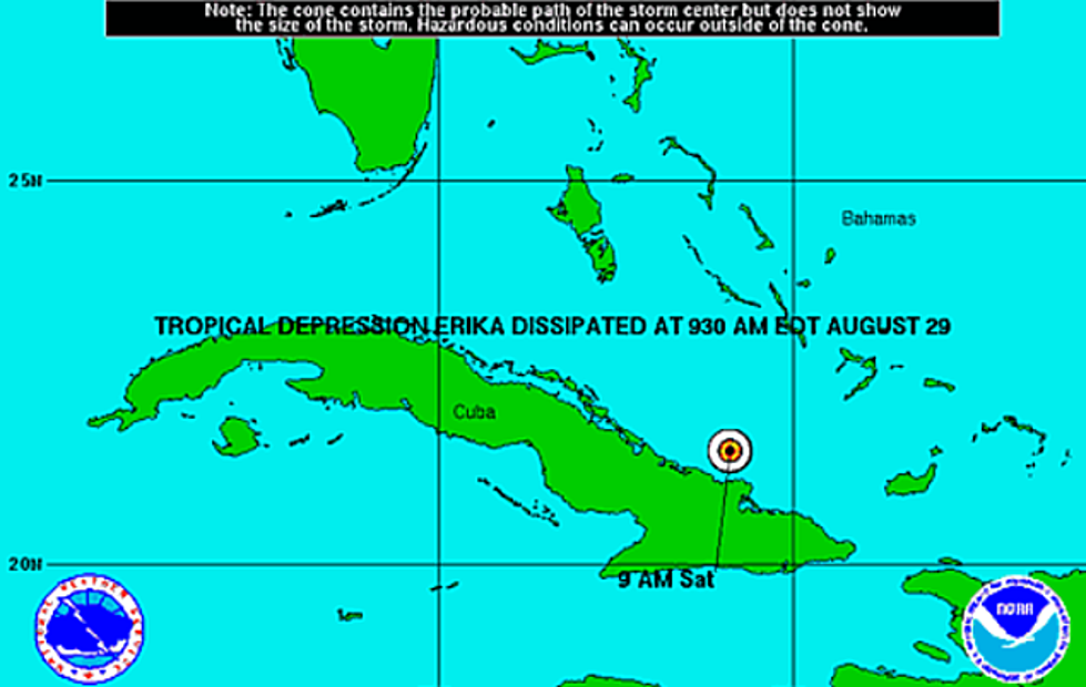 Update: Erika Falls Apart Over Cuba