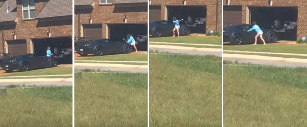 A Woman Bashes Her Man&#8217;s Corvette With A Massive Wrench [NSFW]