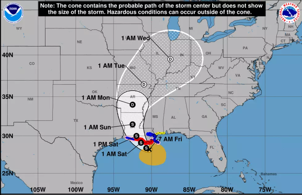 National Hurricane Center:  7 AM Tropical Storm Barry Update