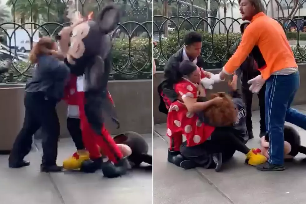 Minnie Mouse Beats Down Security Guard In Vegas