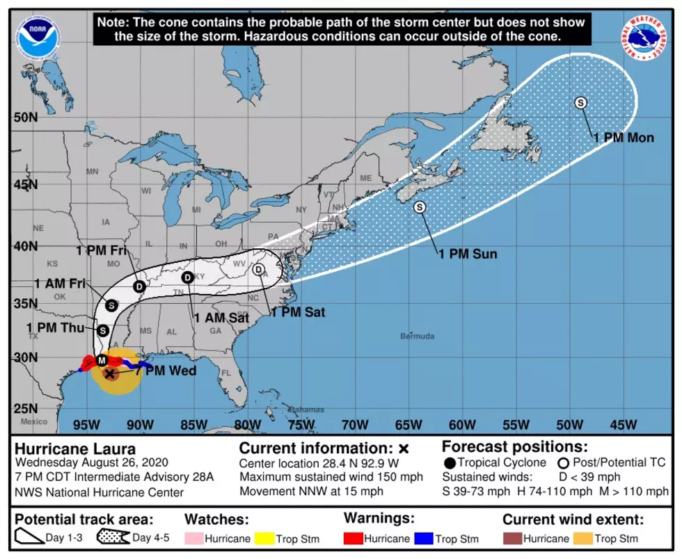 NHC Hurricane Laura 7:00pm Update