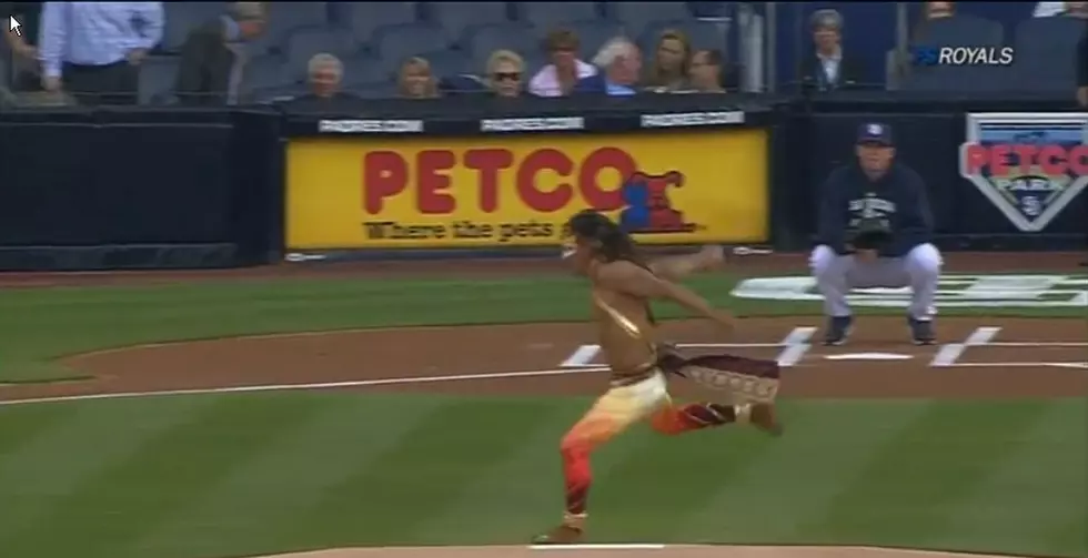 Artful First Pitch, The Bisons Could Use This Guy [Video]
