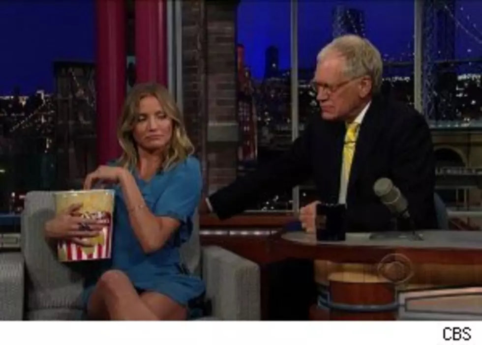 Cameron Diaz Feeds David Letterman [Video]