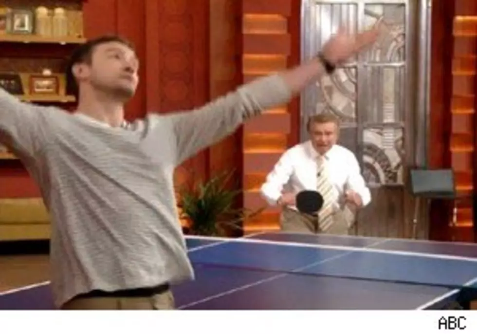 Ping Pong With Justin Timberlake and Regis Philbin