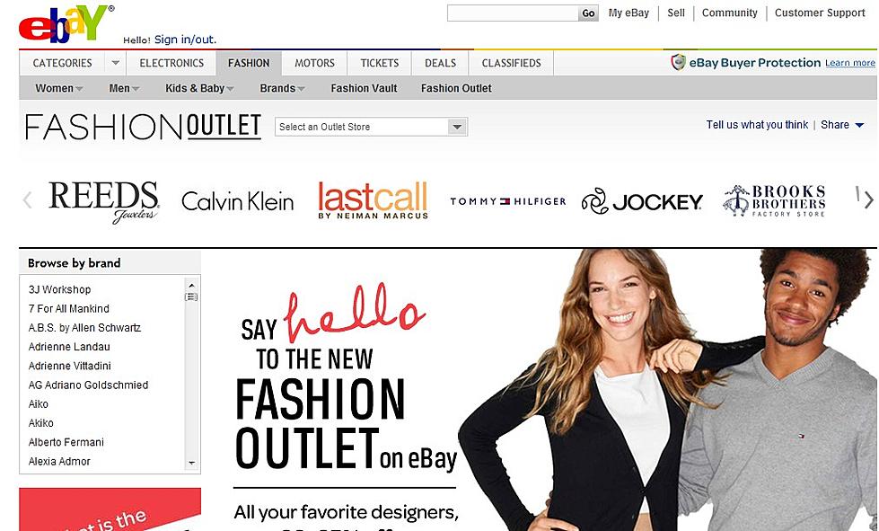 Ebay Launches It’s Own Fashion Outlet