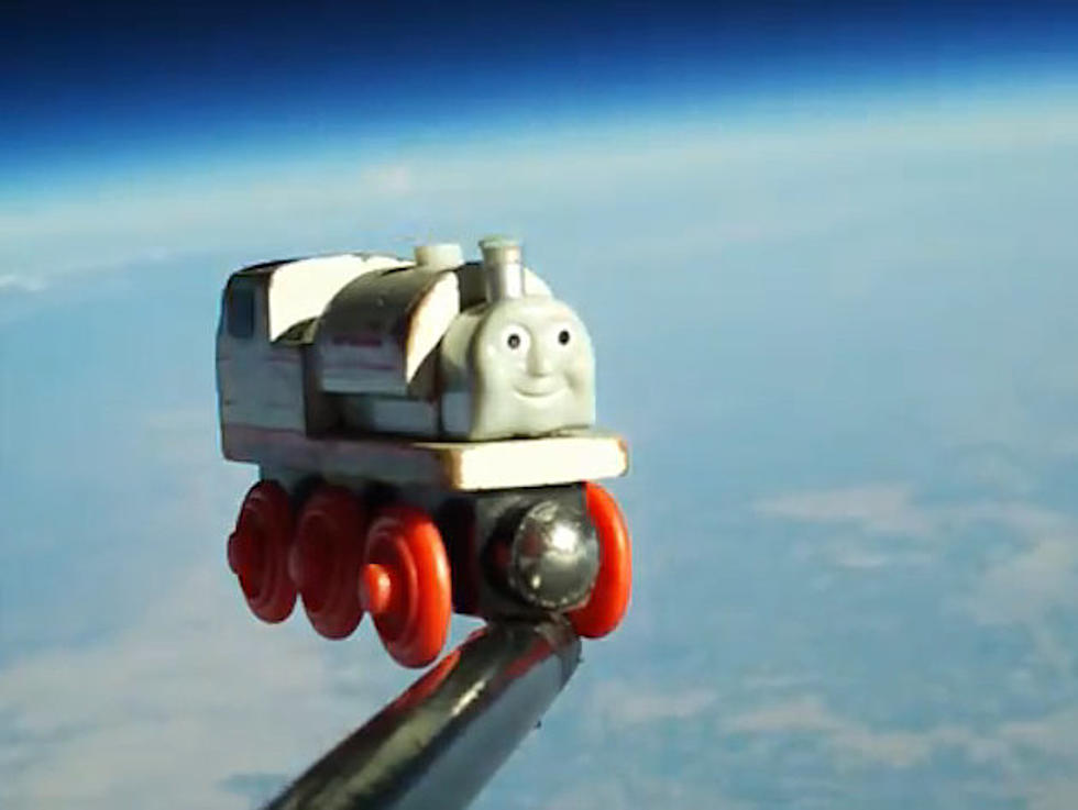 A Toy Train Rides To The Stratosphere [VIDEO]