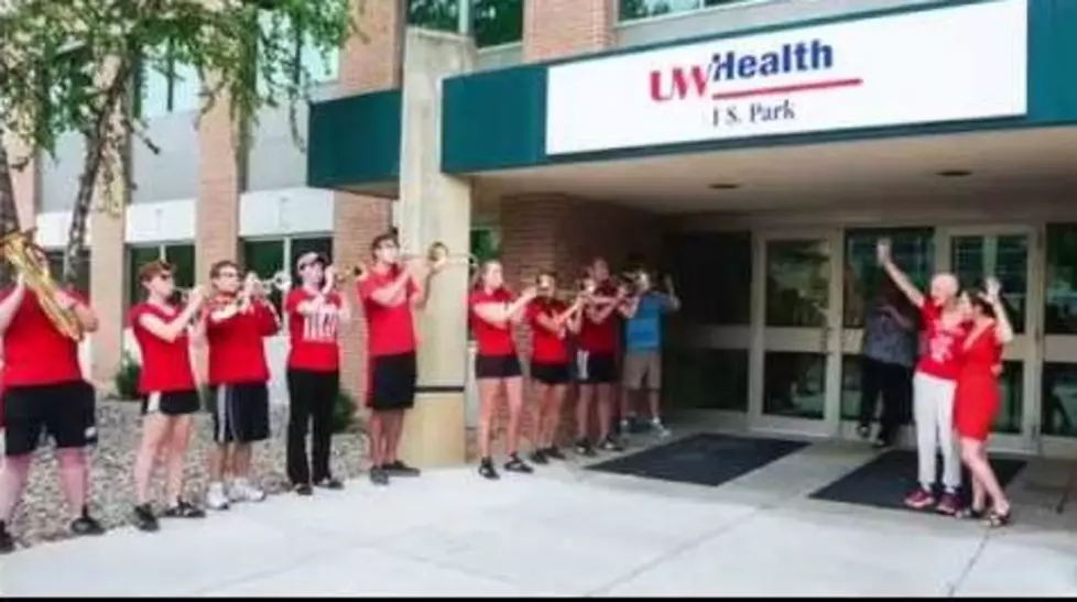 Marching Band Salutes Patient