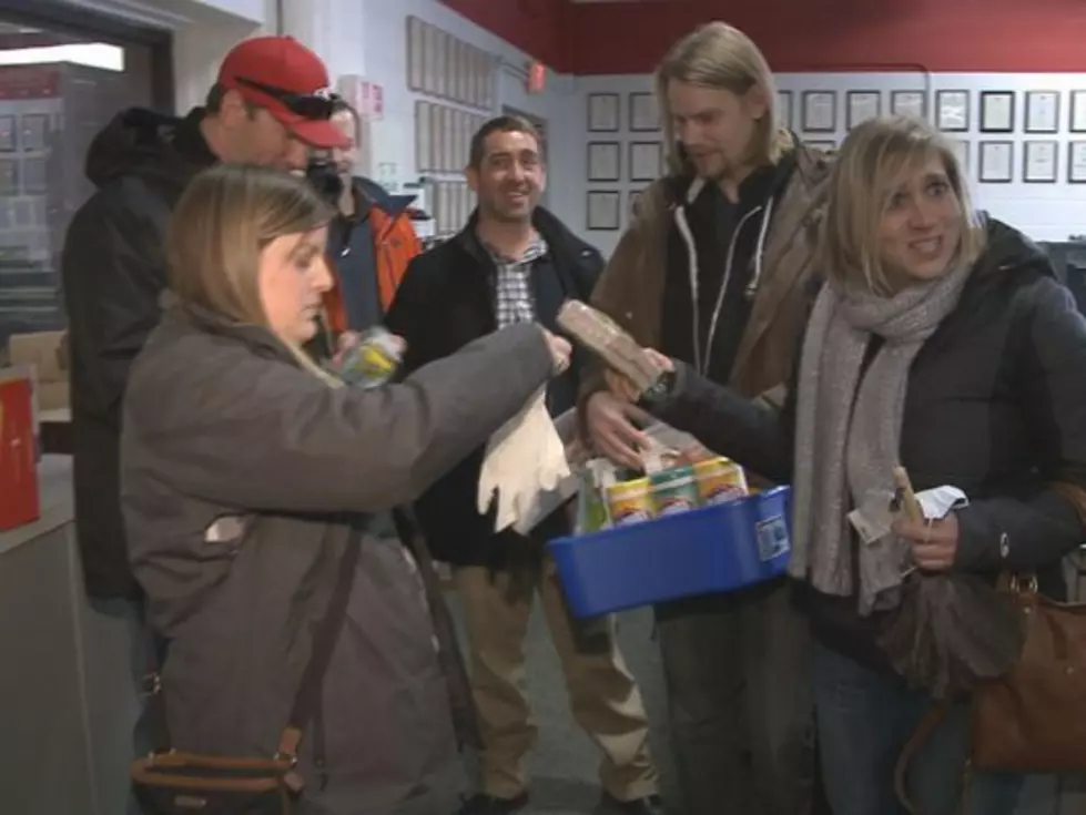 Watch Laura And Keith Clean WRGZ, Paying Up on Food2Families Bet [VIDEO]
