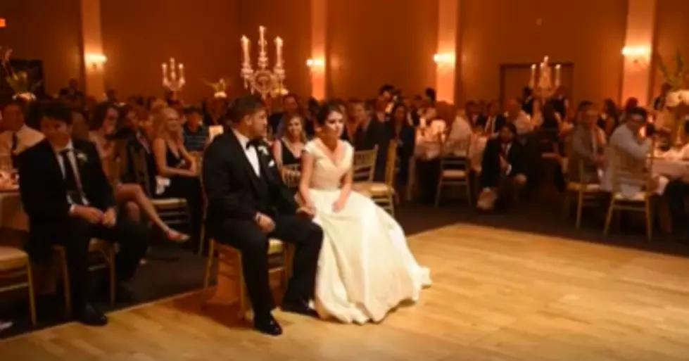 The Groom + Groomsmen Surprise the Bride With This HILARIOUS Dance [VIDEO]