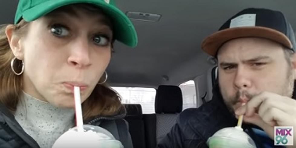 Laura Daniels and Eric Jordan Try McDonald&#8217;s CHOCOLATE Shamrock Shake [VIDEO]
