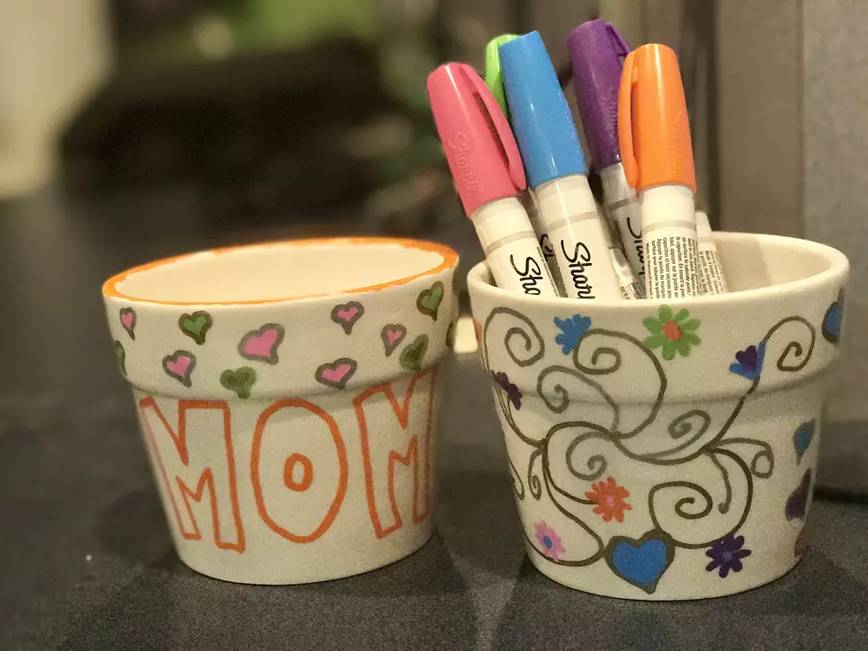 Mother’s Day Craft DIY Hand-Drawn Ceramic Flower Pots