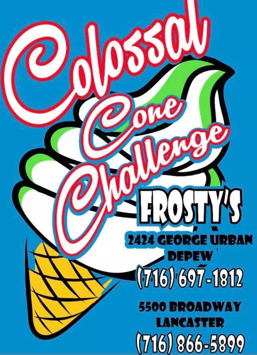 Get Ready For Tomorrow! Frosty&#8217;s Colossal Cone Challenge
