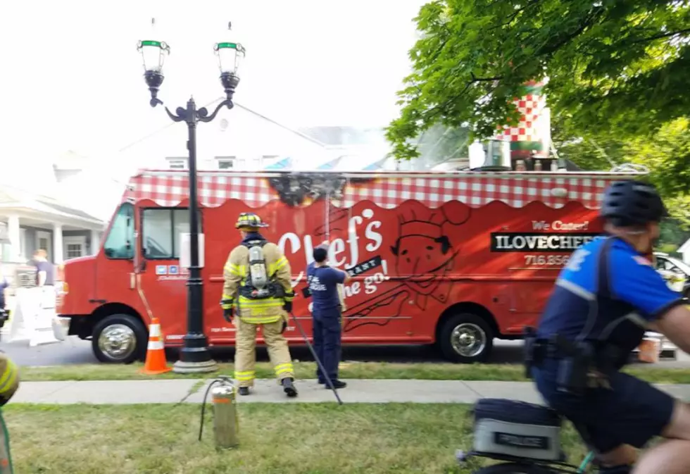 VIDEO: Chef's Food Truck Starts On Fire in Orchard Park