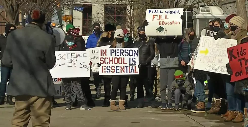 Parents And Students Hold Rally For Schools To Reopen