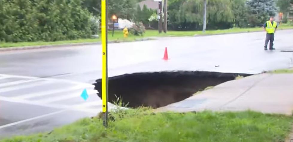 Sinkhole Swallows Car Whole In New York