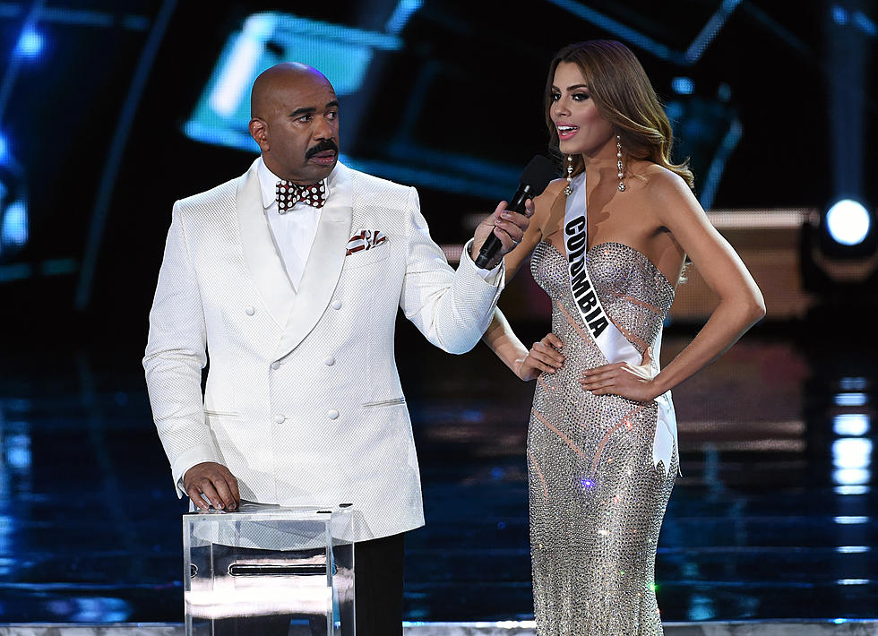 Steve Harvey Goes Face To Face With Miss Colombia [VIDEO]
