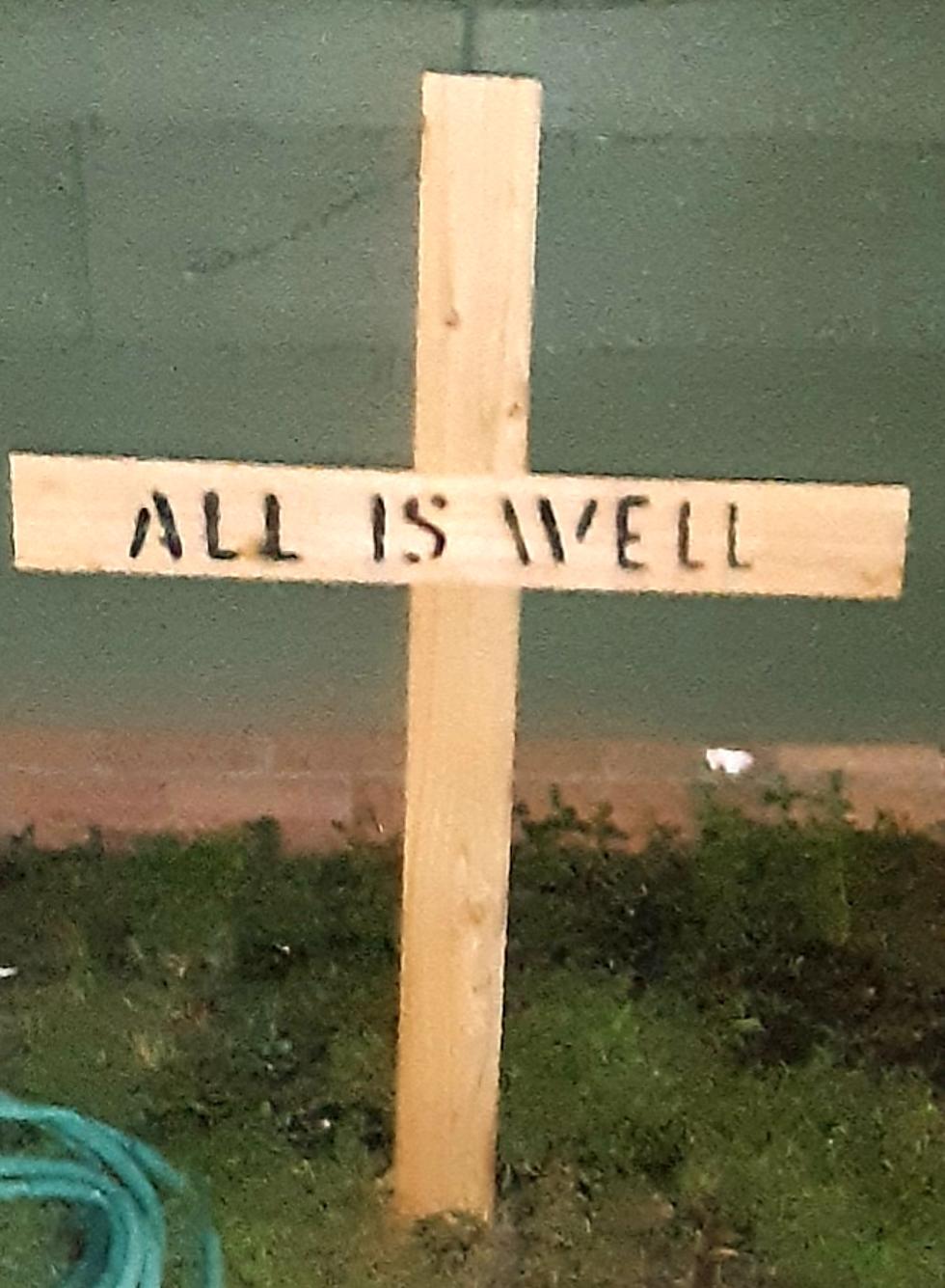 Local Salon Giving Away Free "All Is Well" Crosses