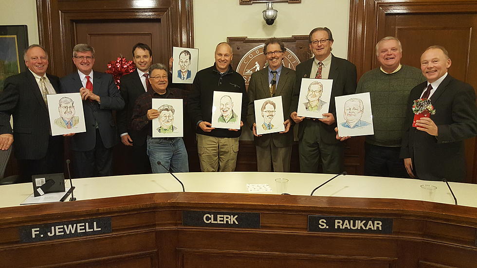 St. Louis County Board Ends Final Meeting Of The Year Posing With Caricatures Of Themselves