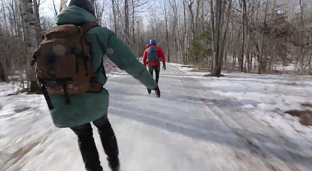 What Do You Do When There&#8217;s No Snow To Go Nordic Skiiing? You Skate In The Woods!
