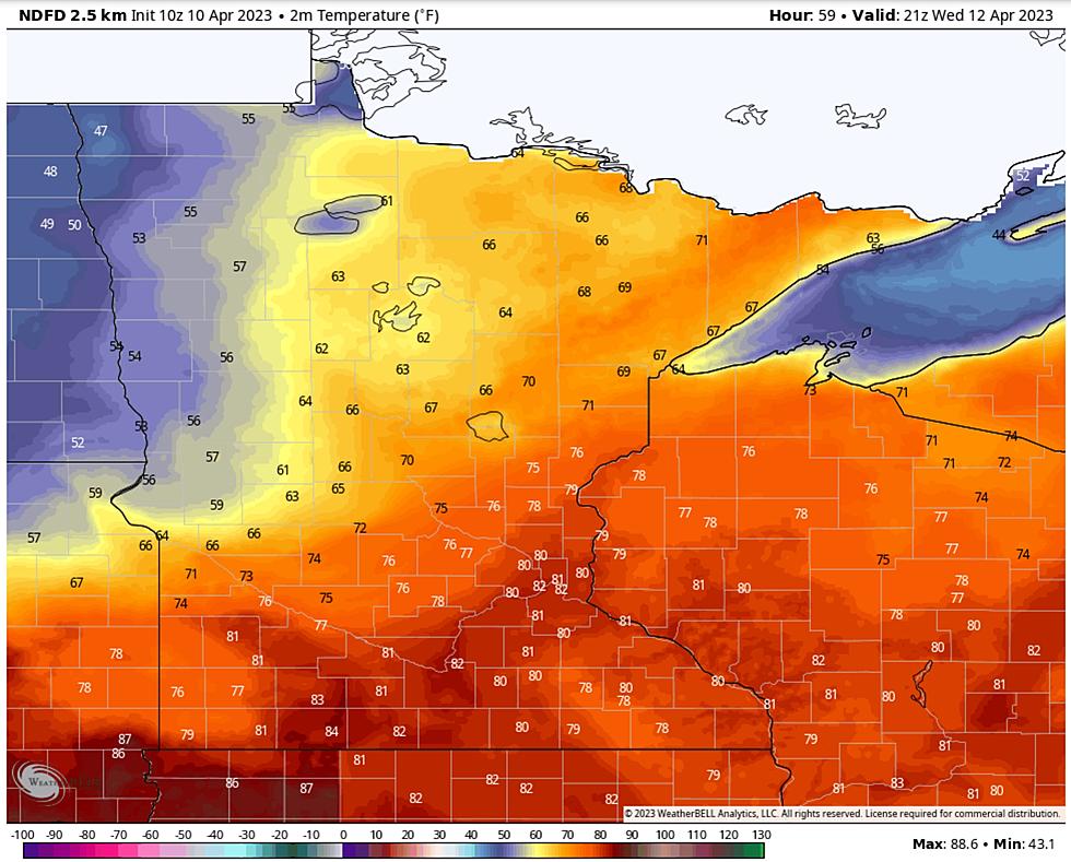 Springtime in Minnesota + Wisconsin: Near 70 Wednesday, Followed by Plowable Snow This Weekend?