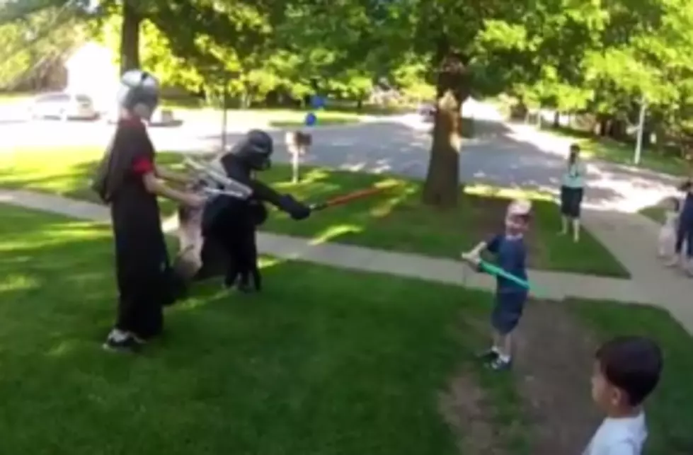 Darth Vader (Dad and Sailor) Surprises Luke Skywalker (Son) On Military Leave [VIDEO]