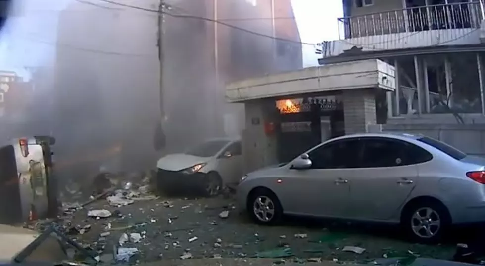 Frightening Gas Explosion Caught on Dash Cam, in South Korea [VIDEO]
