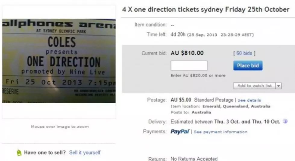 Angry Mom Selling Daughter&#8217;s One Direction Tickets on eBay