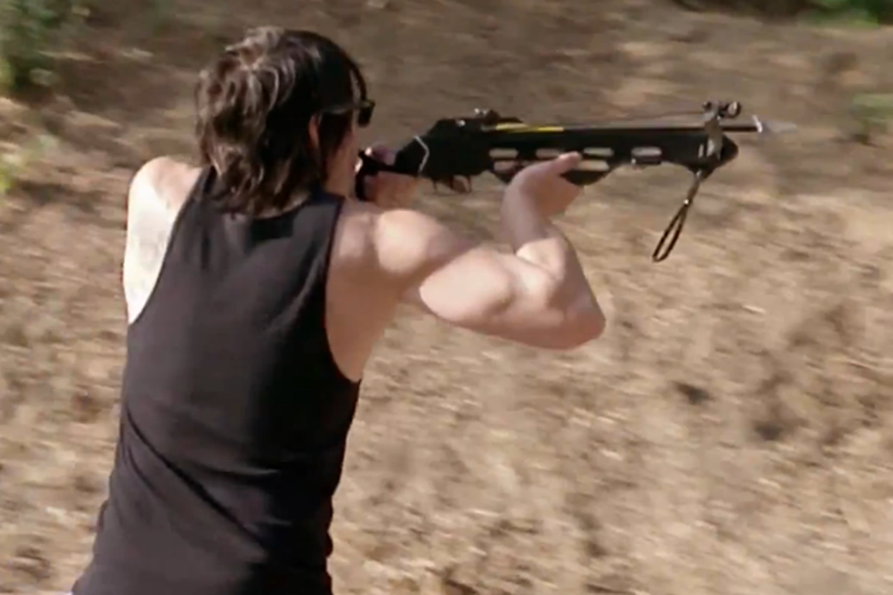 Funny Video Of Norman Reedus Training With A Crossbow For ‘The Walking Dead’ [VIDEO]