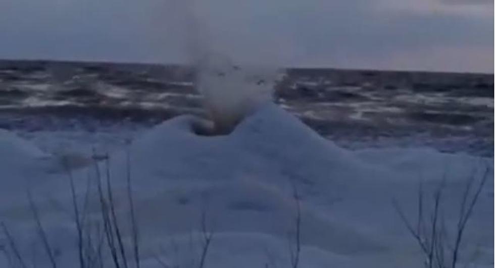 Ice Volcanoes Spotted on Lake Michigan [VIDEO]