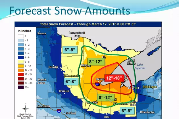 Updated Snow Forecast Calls For 12-18 Inches for Duluth / Superior, North and South Shore