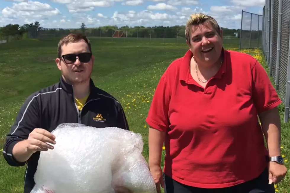 Watch Jeanne and Ian Send Josh the New Guy Rolling Downhill Wrapped in Bubble Wrap [VIDEO]