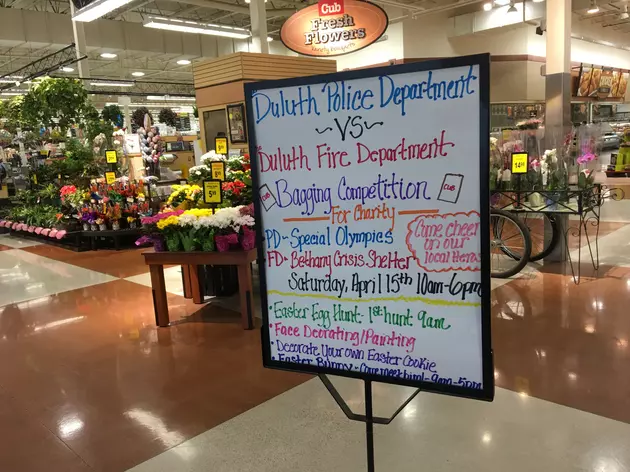 The Duluth Police Department Will Take on the The Duluth Fire Department in Grocery Bagging for Charity