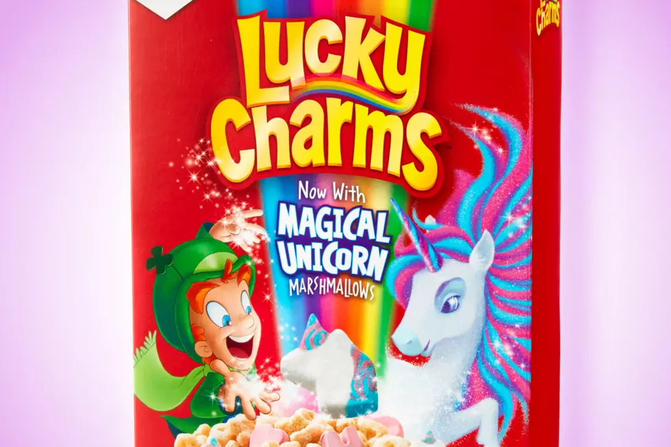 Lucky Charms Adding a Unicorn Marshmallow