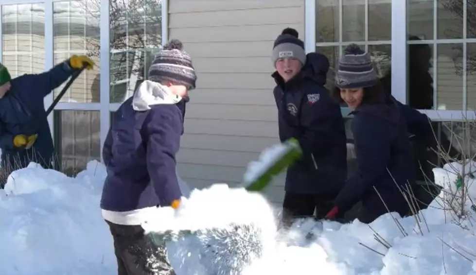 Hermantown Hockey Players Help Assisted Living Facility Dig Out From Latest Snow Storms