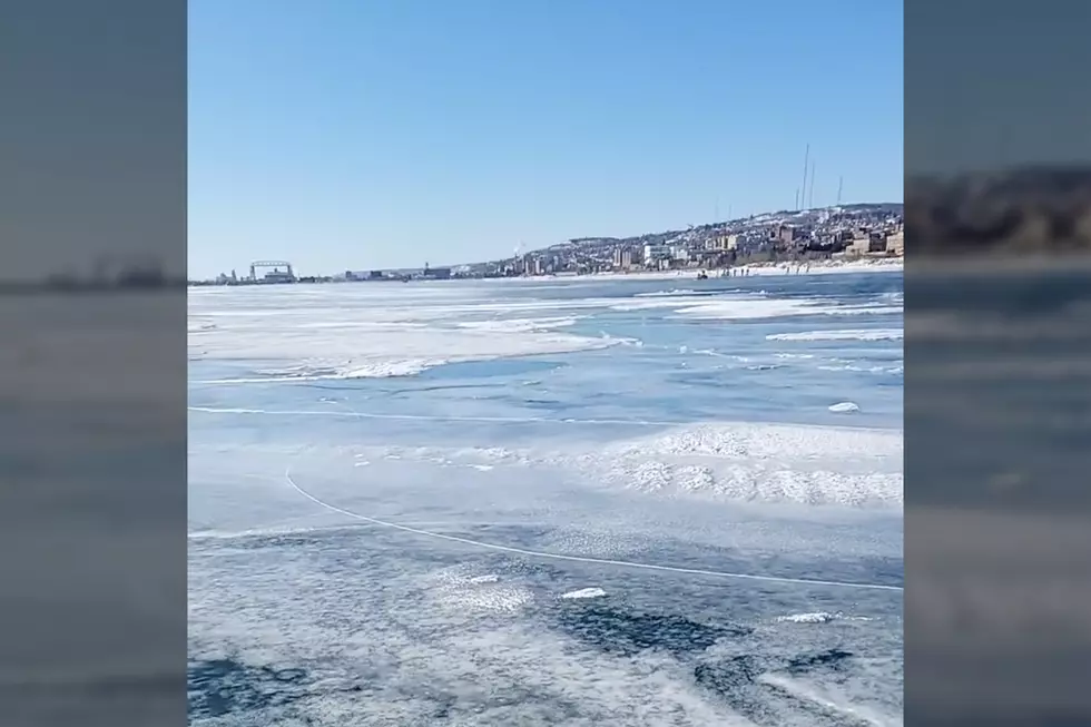 WATCH: Video From Stranded Ice Anglers Floating Away From Duluth On Lake Superior