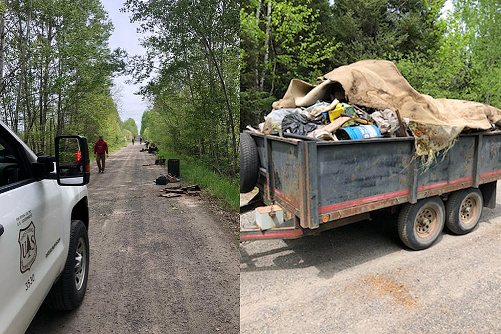US Forest Service Clears Over 2 Tons Of Trash From 3 Mile Stretch Of Forest Road In Northern Minnesota