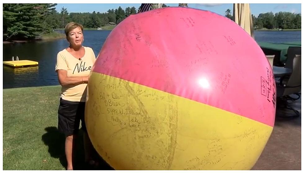 Massive Beach Ball Appears In Local Lake, And Residents Love It