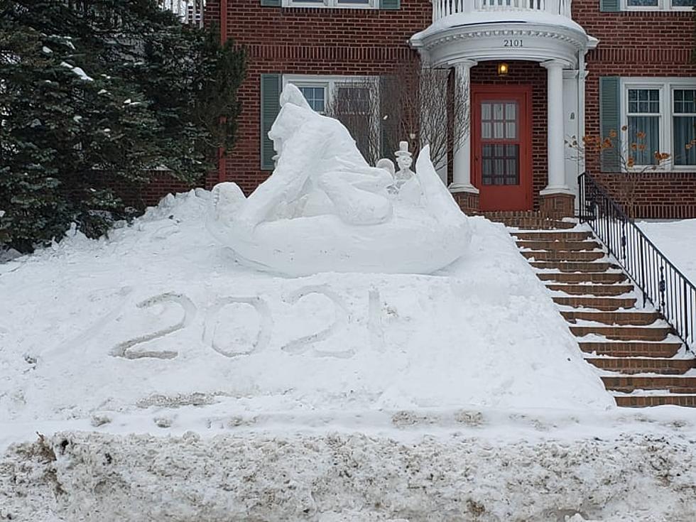 Duluth Resident Harry Welty Makes Additional Snow Sculpture Tribute To 2021