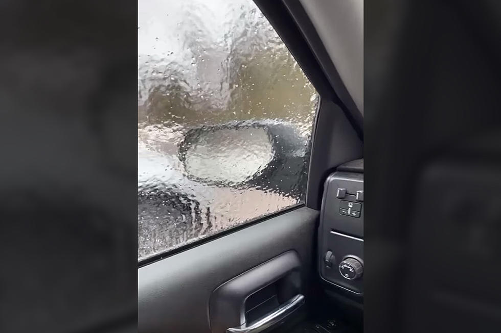 WATCH: Freezing Rain Leads To 'Ice Window' On North Shore Vehicle