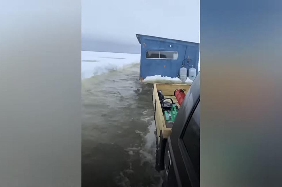Viral Video: MN Fishing Guide Towing House Through Deep Water