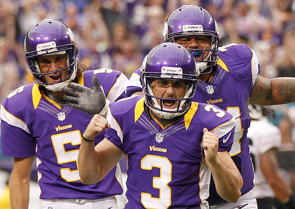 Minnesota Vikings Kicker Blair Walsh Wins NFC Special Teams Player of the Week Honors for the Third Time
