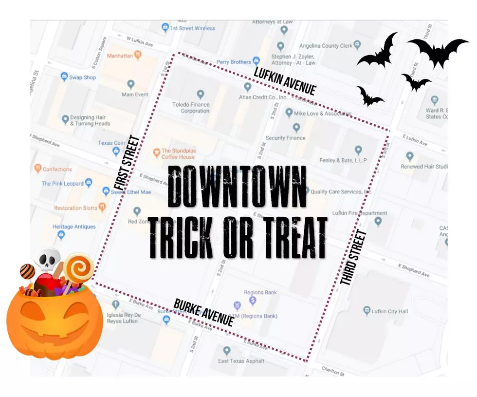 Downtown Lufkin Trick-Or-Treat Map Released