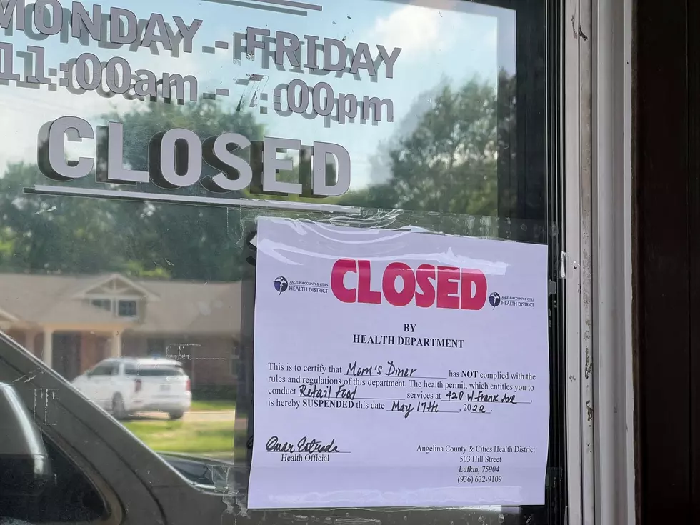 Mom’s Diner Closed By Health Department In Lufkin, Texas