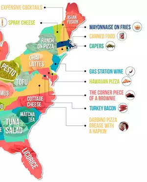 Hater Map Shows the Most Despised Food in Texas