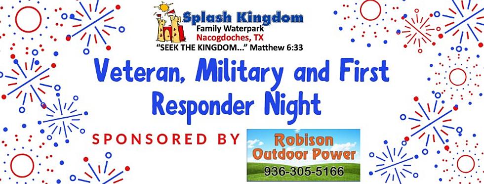 Veteran, Military and First Responder Night At Splash Kingdom