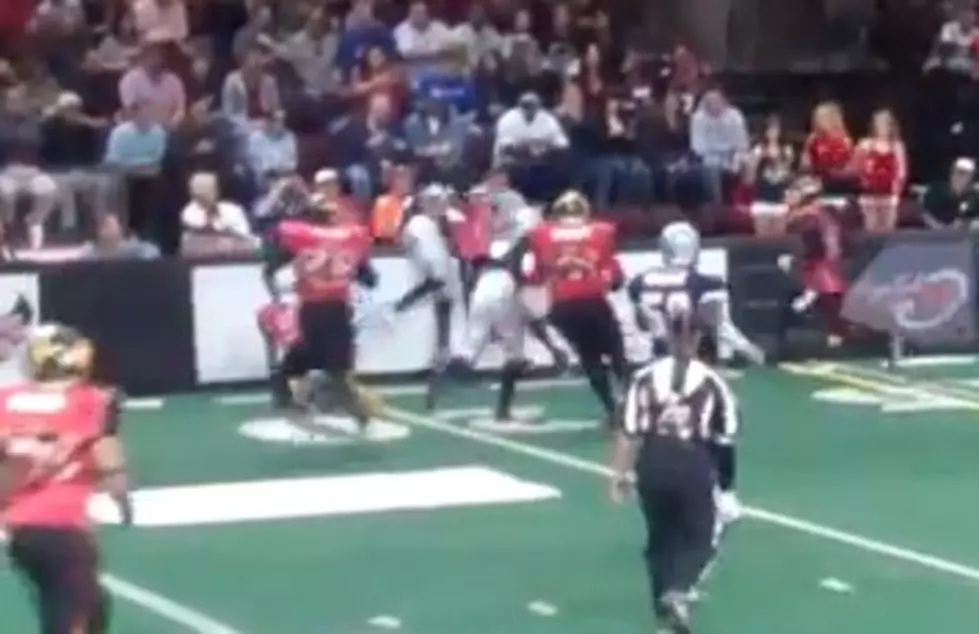 Terrell Owens Tackled Over Wall In Arena League Game [VIDEO]