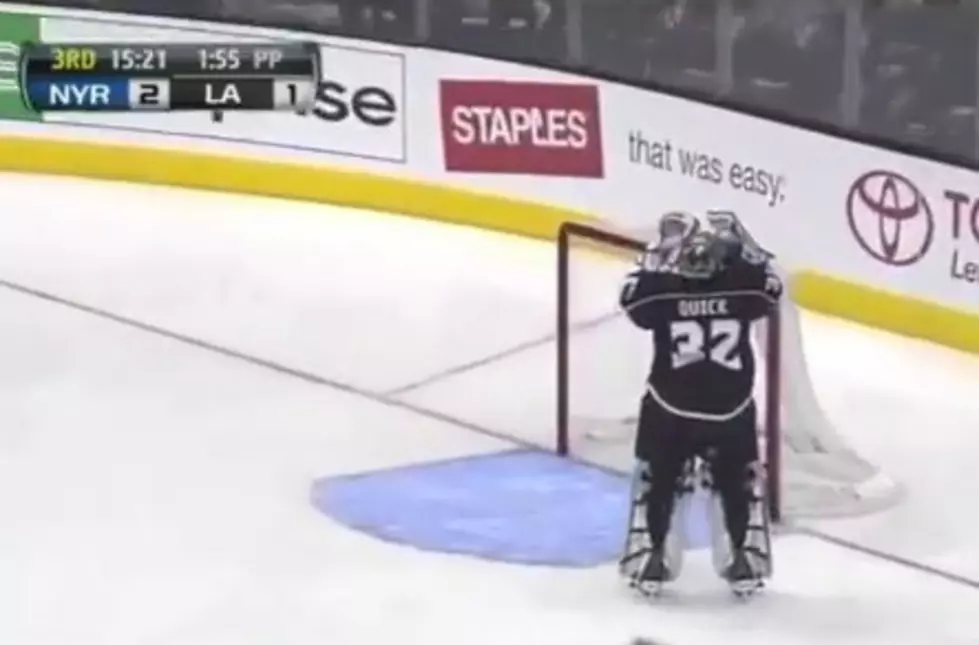 NHL Goalie Scores&#8230;On His Own Team! [VIDEO]