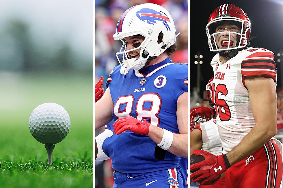 Watch Buffalo Bills’ Knox, Kincaid Hit Golf Balls Blindfolded